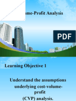 Cost Volume Profit Analysis Report