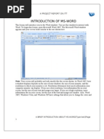 Download Project on Microsoft word 2007 by nishant050 SN33919952 doc pdf