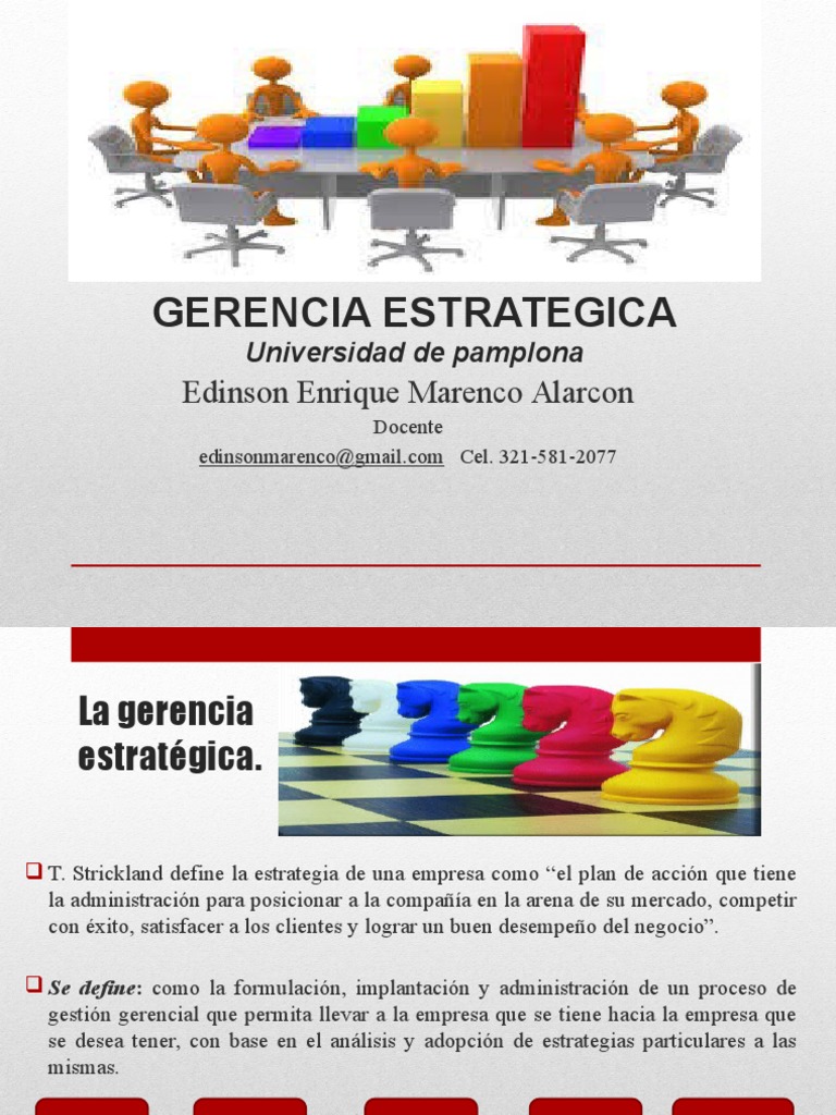 Gerencia Estrategica Ppt Clase Pdf Cadena De Valor Planificación