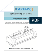 SYS-3010 Syringe Pump Operation Manual - V1.1