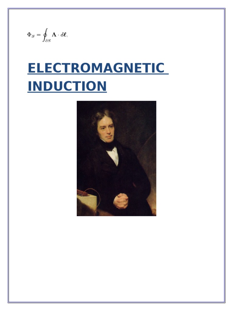 Faraday's Law of Electromagnetic Induction | PDF | Magnetic Field ...