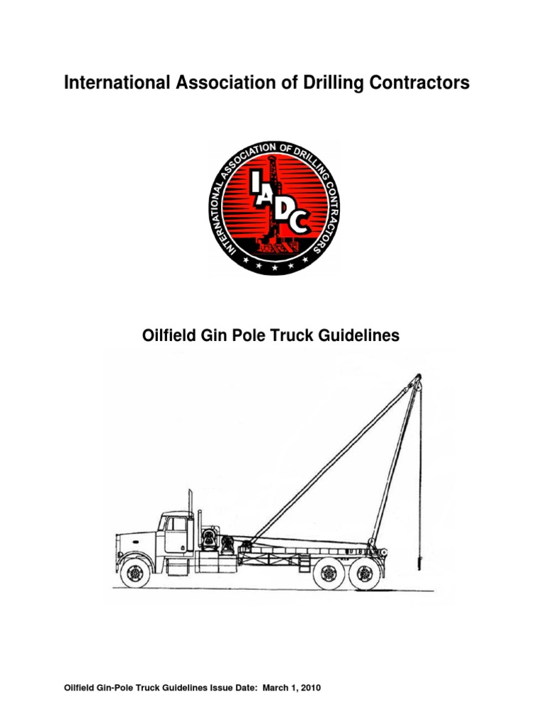 Oilfield Gin Pole Truck Guidelines.pdf | Truck | Rope
