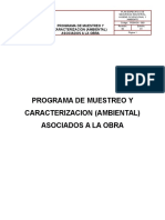 1 - Programa de Muestreo y Caracterizacion (Ambiental) Asociados a La Obra