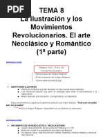 Tema 8 1 La Ilustración y Los Movimientos Revolucionarios. El Arte Neoclásico y Romántico 1 Parte