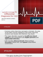 Etiology, Epidemiology & Differential Diagnosis for CAD