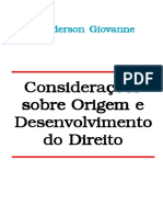 Anderson Giovanne - Considerações Sobre Origem e Desenvolvimento do Direito.pdf