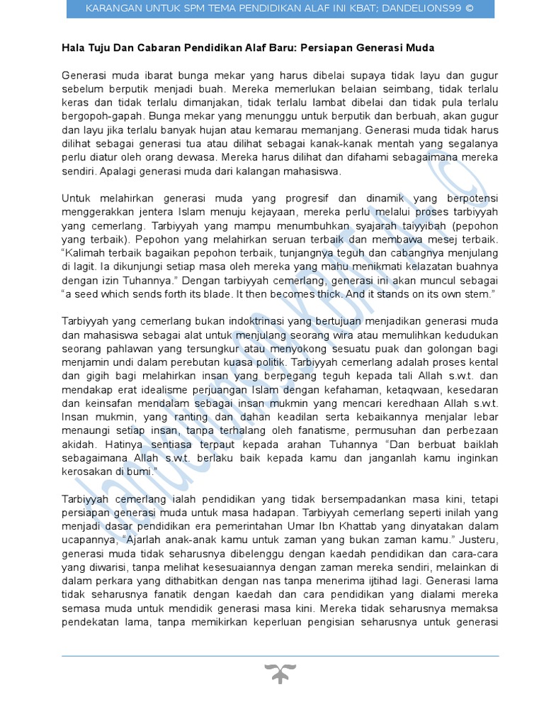 Scribd Kbat Pendidikan Dan Kemahiran Alaf Ini