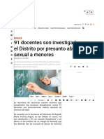 91 Docentes Son Investigados