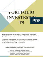 PORTFOLIO Investements