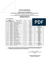 SELEKSI UJI KESEHATAN POLITEKNIK KESEHATAN JAKARTA II TAHUN 2014/2015