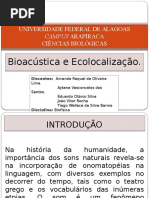 Bioacústica e Ecolocalização