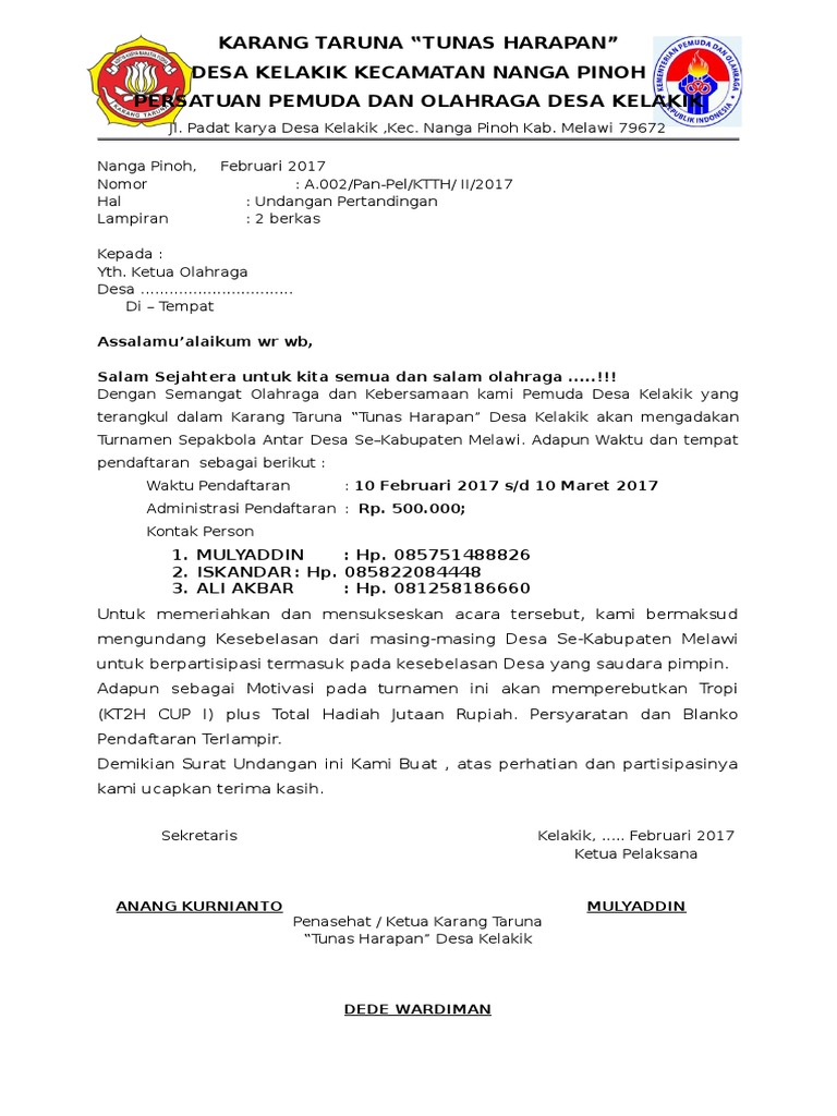 Karang Taruna Undangan Sepak Bola