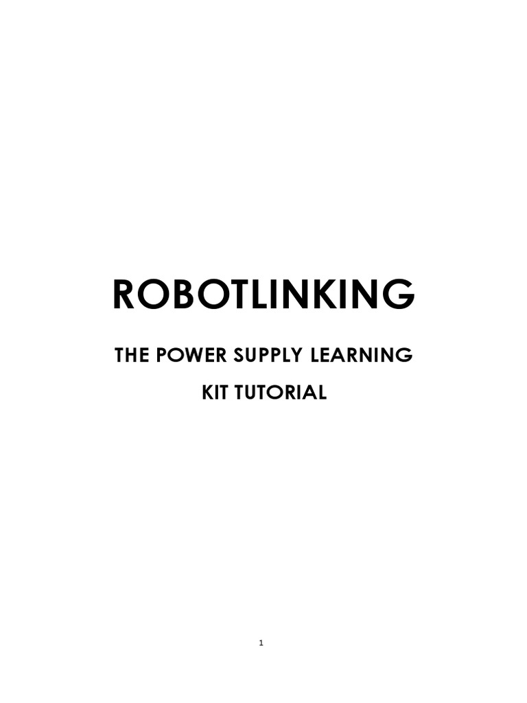 Power Supply Learning Kit For UNO PDF Arduino Rgb Color Model