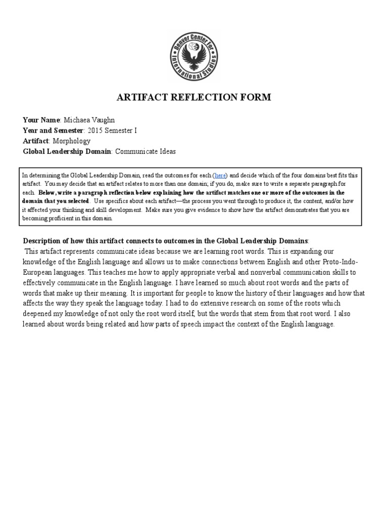 Reflection 311 TH | PDF | Language Arts & Discipline