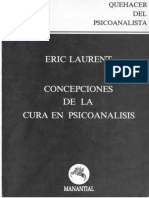 Eric Laurent Sobre La Interpretacc3adonnen Concepciones de La Cura en Psicoanc3a1lisis PDF
