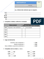 Números Decimais - A Centésima PDF