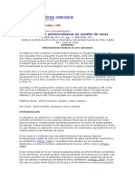 Residuos de Antimicrobianos en Canales de Vacas