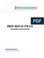 BMW M42 44 Itb Kit Instructions