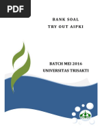 Download Bank Soal Try Out AIPKI Batch Mei 2016 Universitas Trisakti-2 by Mita Andini SN339237283 doc pdf