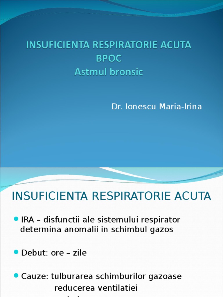 Insuficienta Respiratorie Acuta