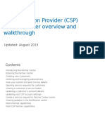 Onboarding - CSP Partner Center Overview and Walkthru With Multi CSP