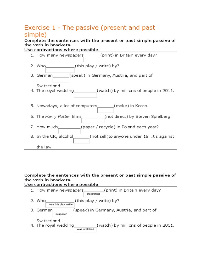 Exercise 1 Passive | PDF