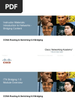 CCNA R&S 6.0 Bridging Instructor Supplemental Material Mod1 ITN
