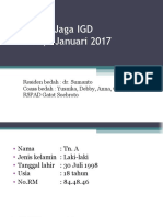 Laporan Jaga IGD 3 Januari 2017