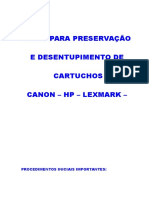 15 Dicas para Preservação e Desentupimento de Cartuchos