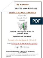 Afiche Curso Estructura de La Materia Avellaneda