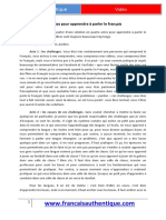 Une Solution en 4 Actes Pour Apprendre A Parler Le Francais-1 PDF