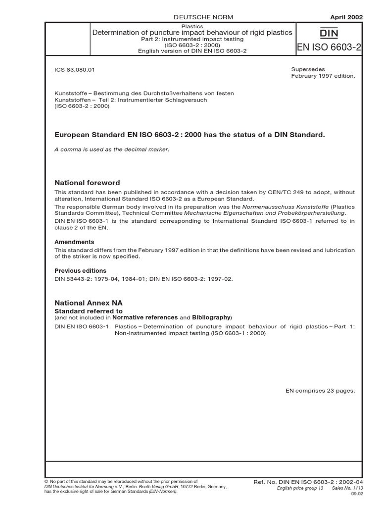 En Iso 6603-2 - 2000 - en | PDF | International Organization For ...
