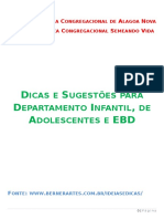 Dicas e Sugestões para EBD