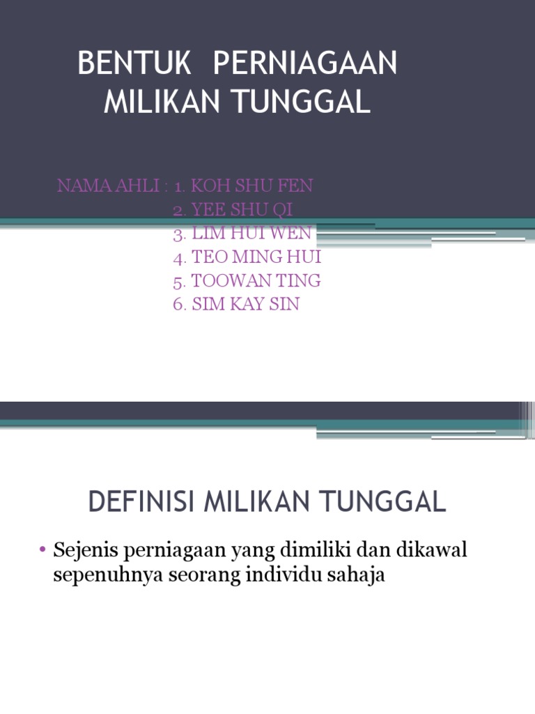 Milikan Tunggal