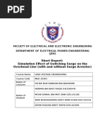 Simulation Effect of Switching Surge on the Overhead Line (with and without Surge Arrestor).docx
