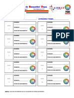 Cédula Infantil y Pasarela