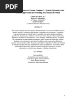 SN049Two Subsystems of Eleven Elements System Dynamics and Other Approaches in Modeling Association Football