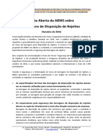 Carta Aberta 201610 - Mineracao