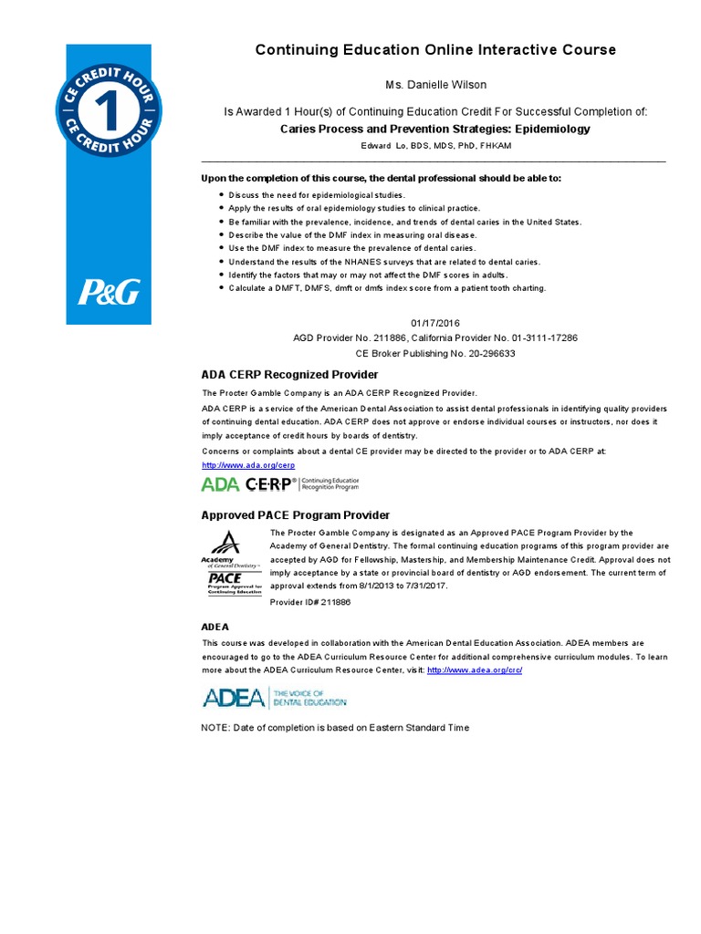 Caries Process and Prevention Strategies Epidemiology PDF Dentistry