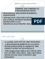 Chemical Formula and Equation