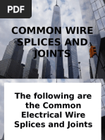 Splices and Joints