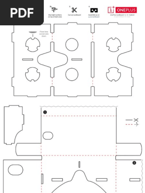 Oneplus Cardboard Template A4 Rubii23