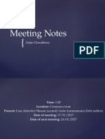 Meeting Notes Week 2