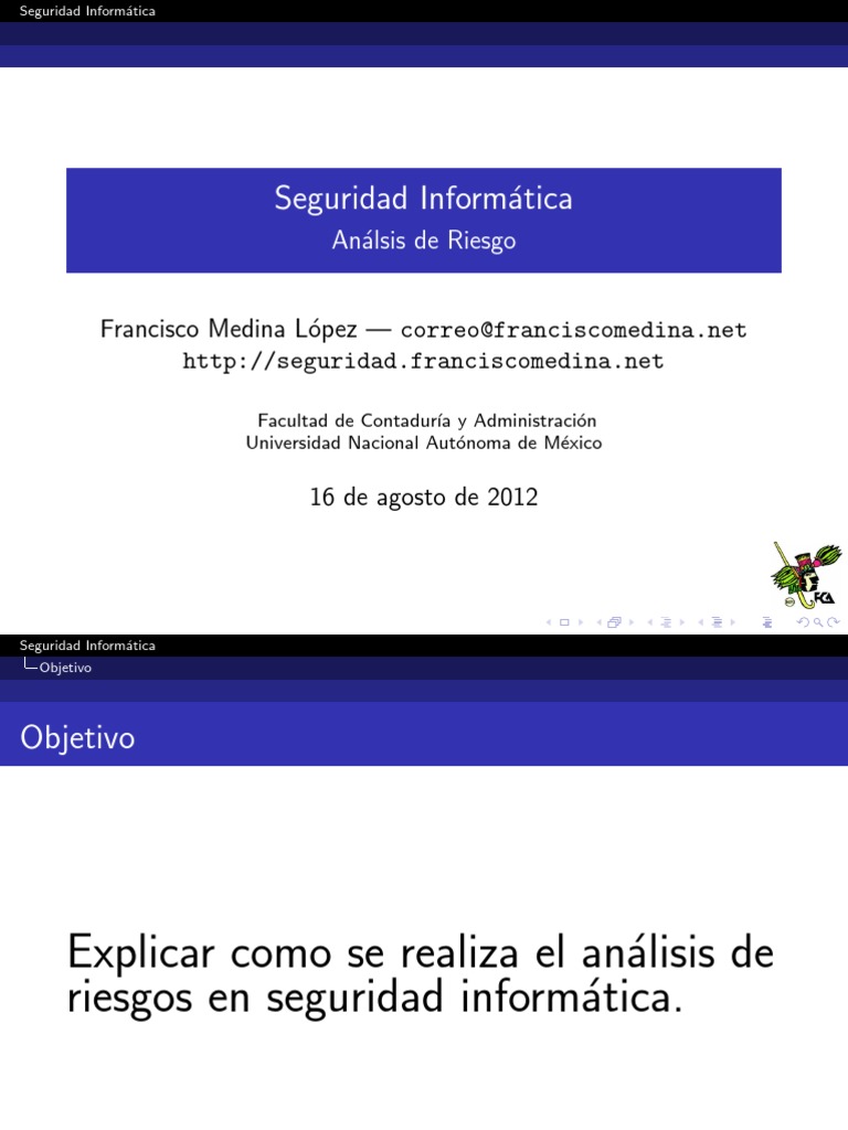 Análisis de Riesgos en Seguridad Informática | PDF | Riesgo | La ...
