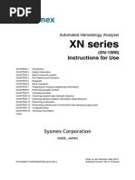 Download Sysmex XN Series XN-1000 Instruction for Use May 2014-English by piexz SN339291357 doc pdf