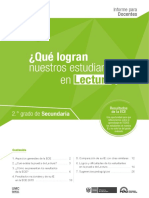 Informe para El Docente Lectura ECE 2015