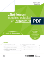 Informe para El Docente Matemática ECE 2015