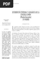 Anuario de la Espátula común en Madrid