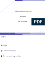 Chebtshev's Inequality