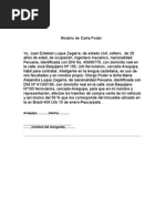 Ejemplo Carta Poder Tenencia Motos